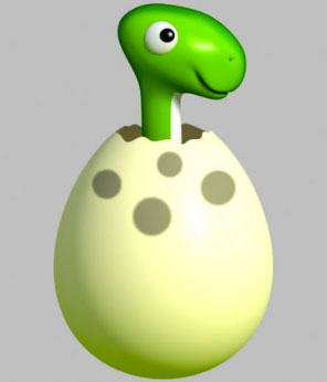 pegatina-huevo-de-dinosaurio-para-bebe para la habitación del bebé una pegatina de dinosaurio que sale de su huevo para aislarla en una pared de la habitación