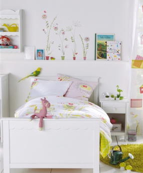 sticker-fleurs-chambre-fille Somhotels